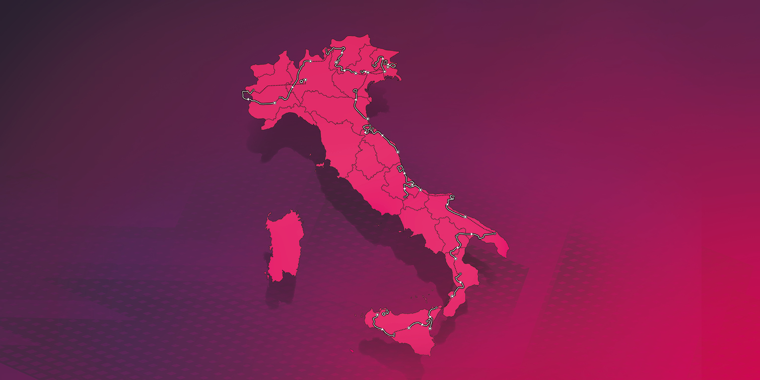 zemljevid giro italia 2020